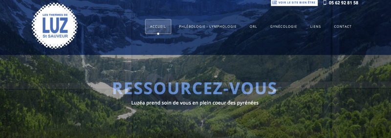 Un site internet pour les cures thermales de Luz saint sauveur 